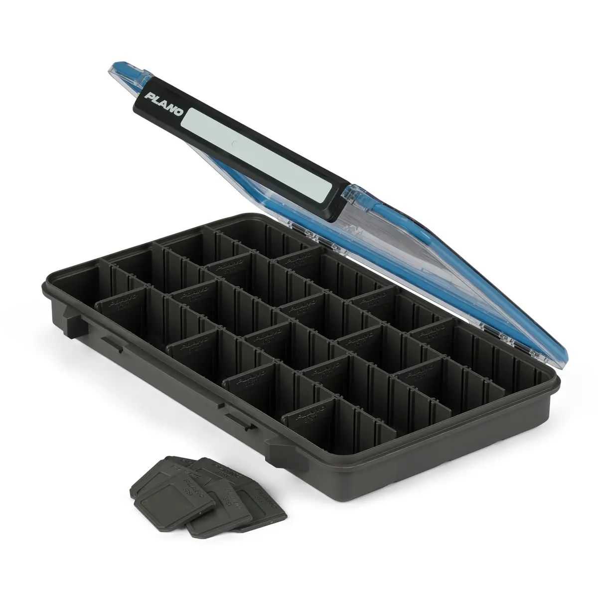 Plano StowAway 3700 Waterproof Tackle Box | IPX7 Waterproof, Rustricor, Single Latch, Transparent DuraView Lid, Stackable Storage - view 3