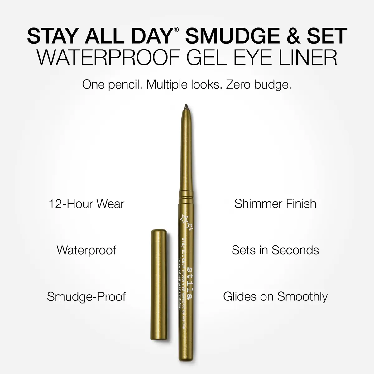 stila Stay All Day Smudge & Set Waterproof Gel Eyeliner (Gilded Green) | 1 Count, Water-Resistant, Long-Lasting - view 3