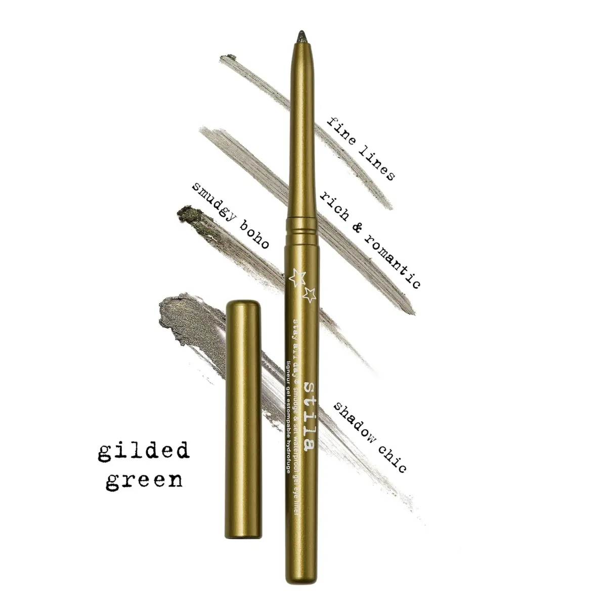 stila Stay All Day Smudge & Set Waterproof Gel Eyeliner (Gilded Green) | 1 Count, Water-Resistant, Long-Lasting - view 4
