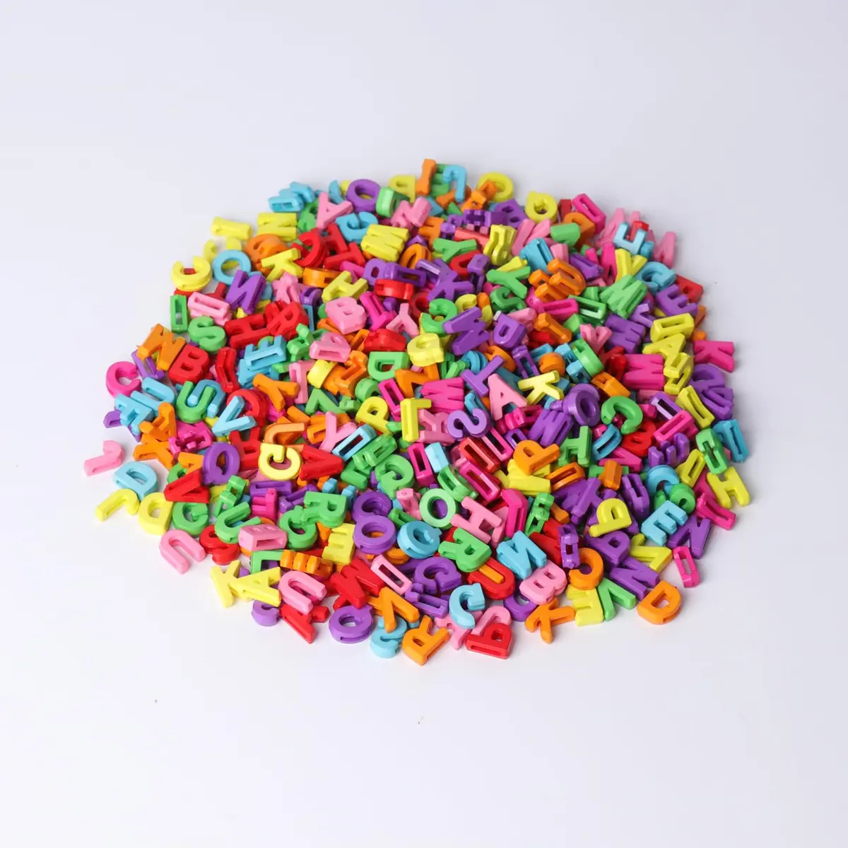 Horsdo Craft Bead Alphabet Letters 9x12mm | Colorful Plastic Loose Beads for Jewelry & Crafts - view 5