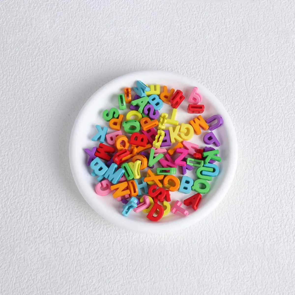 Horsdo Craft Bead Alphabet Letters 9x12mm | Colorful Plastic Loose Beads for Jewelry & Crafts - view 6