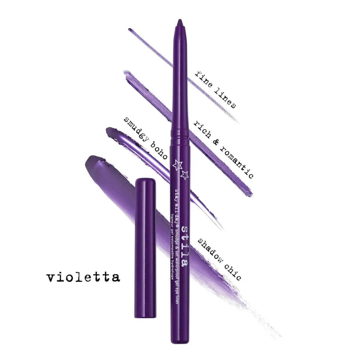 stila Stay All Day Smudge & Set Waterproof Gel Eyeliner (Violetta) | 1 Count | Waterproof, 12-Hour Wear, Waterline Safe - view 4