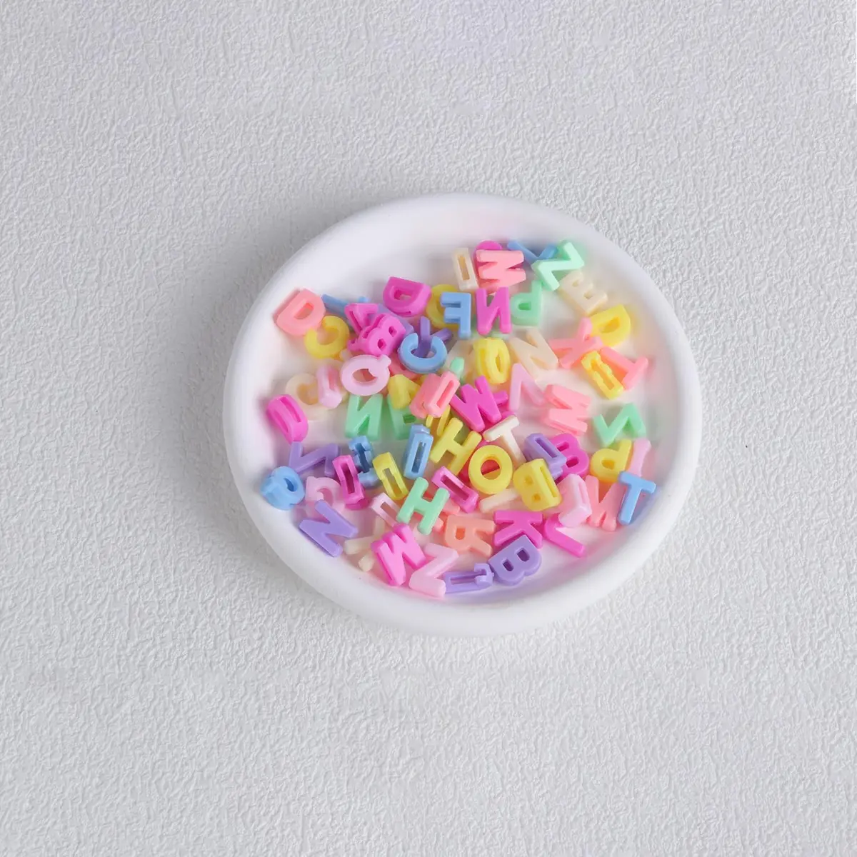 Horsdo Alphabet Letter Beads 9x12mm | 500+ Plastic Loose Beads for Jewelry & Crafts - view 6