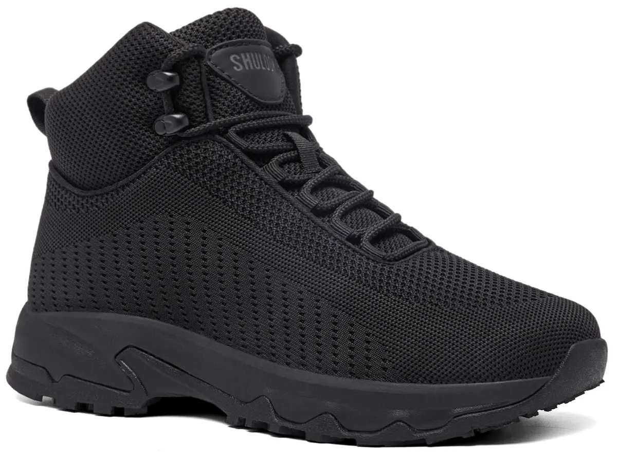 SHULOOK Non Slip Work Boots for Men Restaurant Kitchen Food Service Black Ankle-High | Slip Resistant & Cushioned for All-Day Comfort - view 7