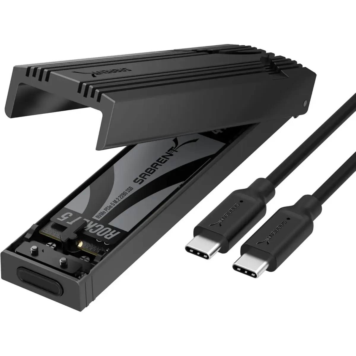 SABRENT USB-C NVMe Enclosure & Reader, M.2 PCIe SSD 10Gbps (EC-PNVO) 1250 MB/s | Tool-Free Installation - main product image