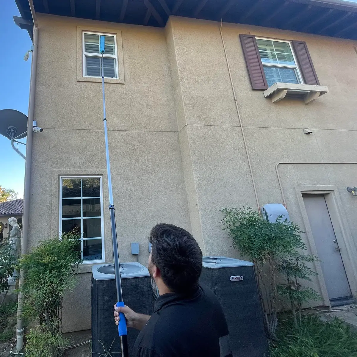 Hicavar Extendable Feather Duster with 6-24ft (7.3m) Telescopic Pole | Cobweb & Ceiling Fan Cleaner Kit - view 6