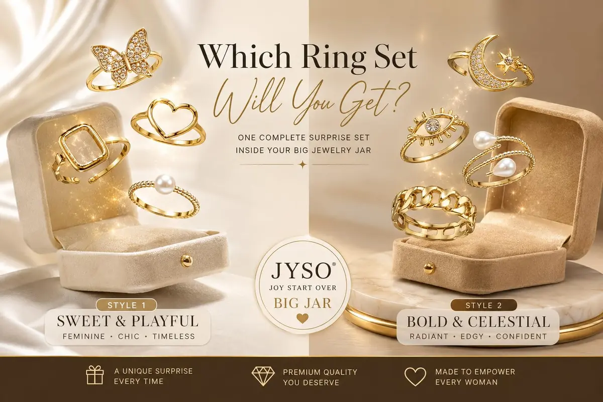 JYSO Mystery Jewelry Jar Bundle 65+ Pieces | Gold Jewelry Set for Women & Teens - view 5