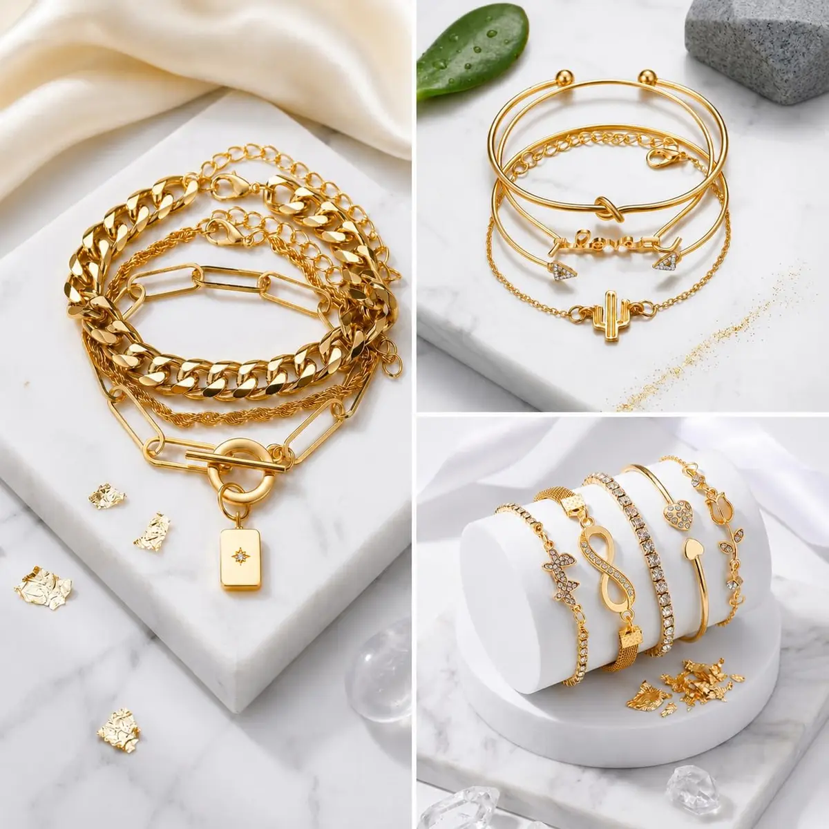 JYSO Mystery Jewelry Jar Bundle 65+ Pieces | Gold Jewelry Set for Women & Teens - view 3