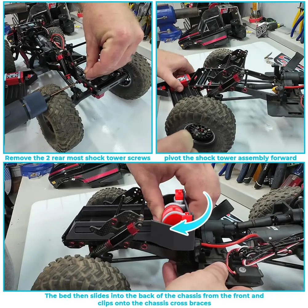 motoparty Scale Comp Bed for Redcat Ascent Fusion 7117 1/10 RC Crawler | Scale Replacement Part - view 2