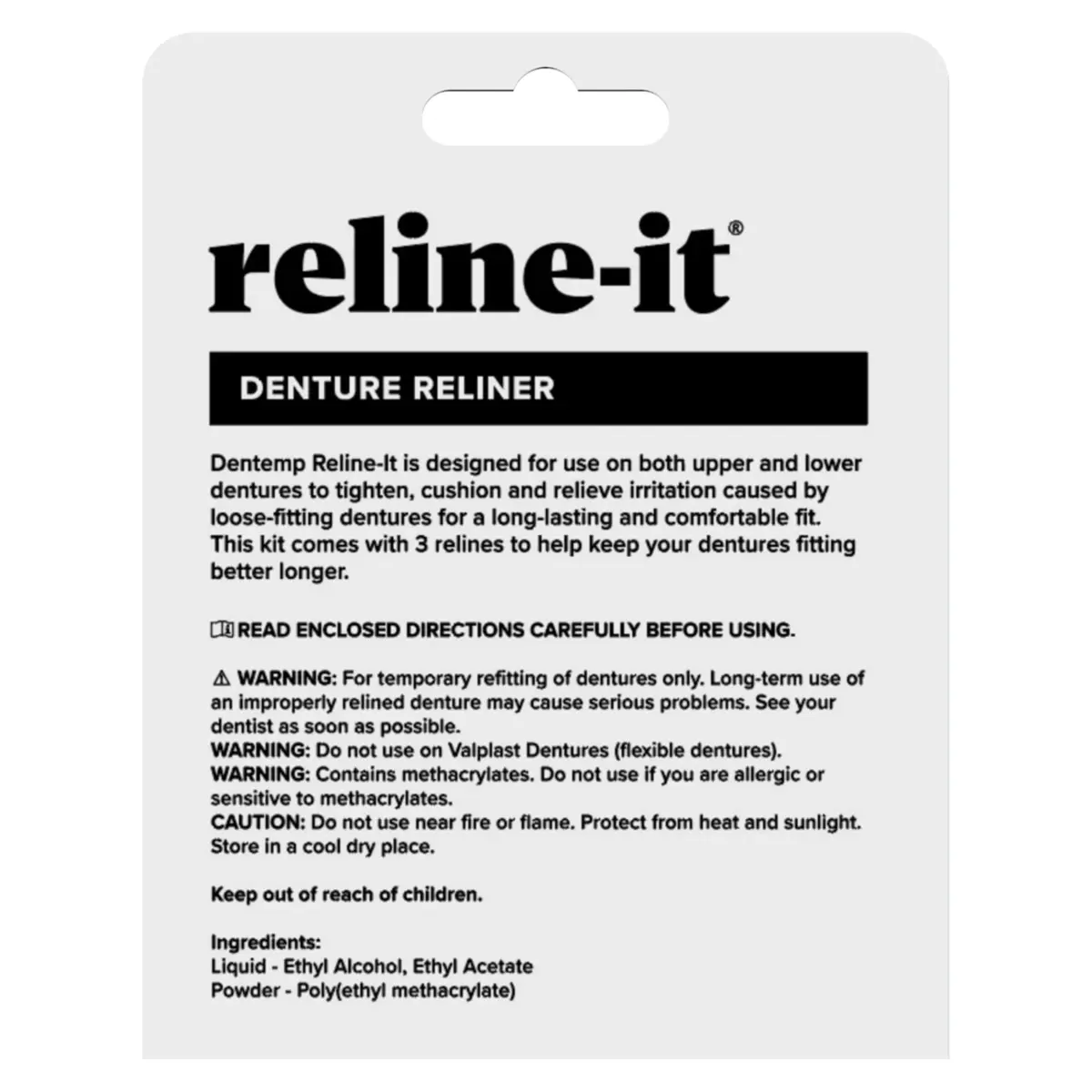 Dentemp Reline-It Denture Reliner Kit Value Pack 9 Relines | Professional Dental Soft Reline Material - view 9