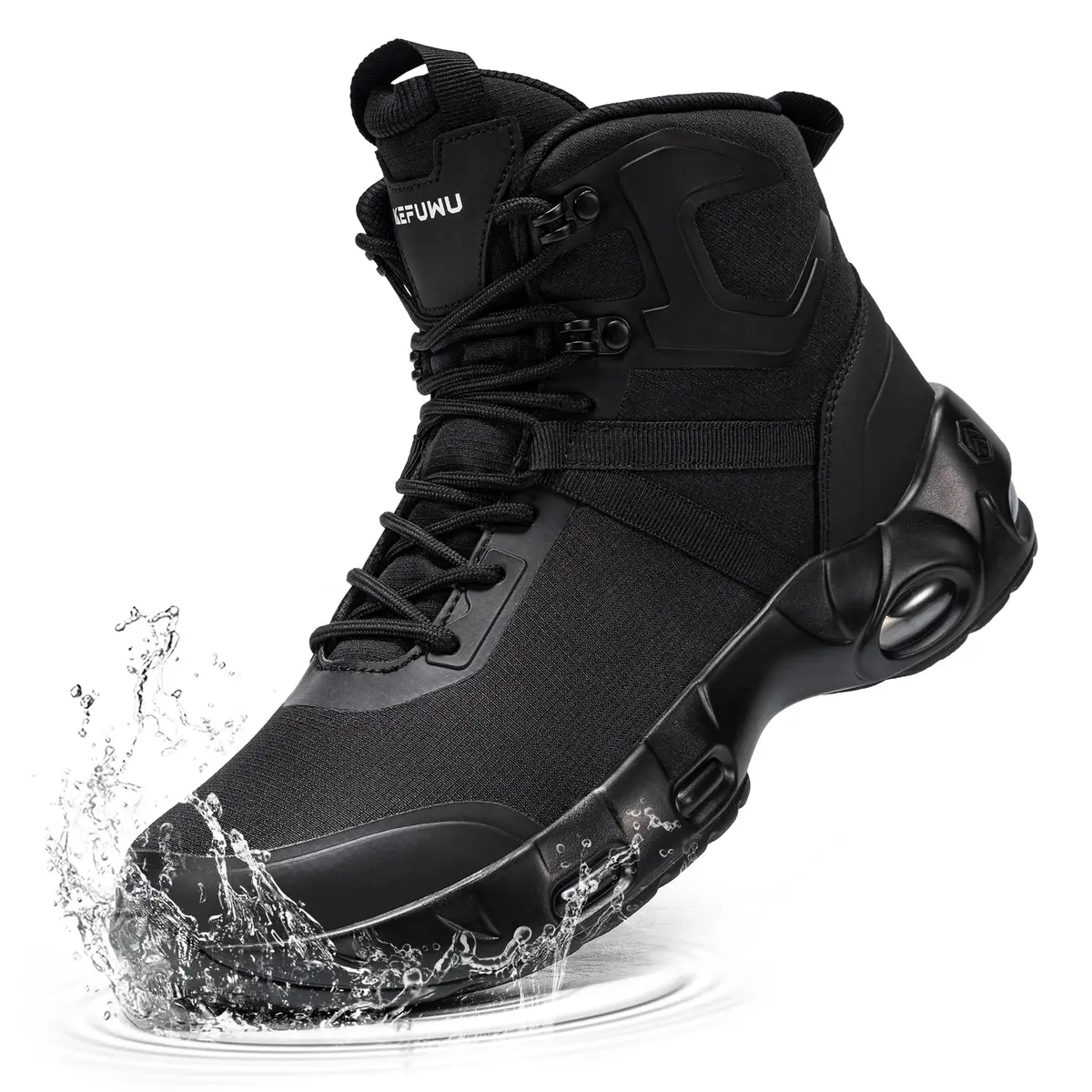 KEFUWU Military Tactical Boots Men Wide Waterproof 6 Inches | Lightweight, Breathable & Supportive - main product image