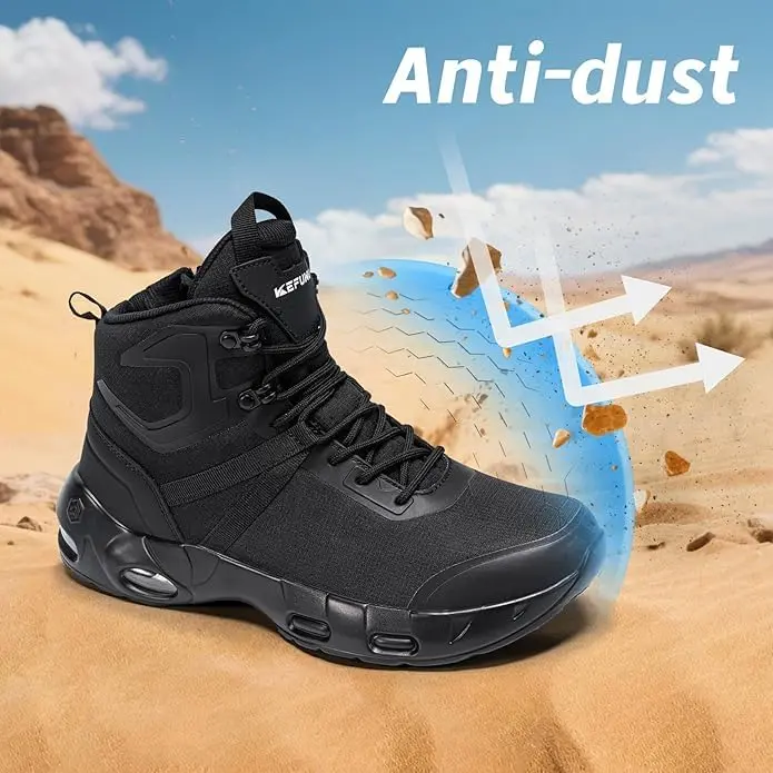 KEFUWU Military Tactical Boots Men Wide Waterproof 6 Inches | Lightweight, Breathable & Supportive - view 6