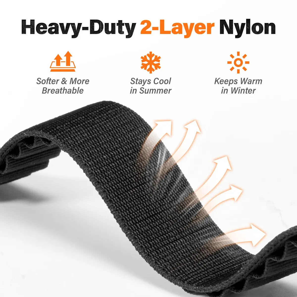 NotoCity Alpine Loop Nylon Watch Band Compatible with Garmin Fenix 8/7/6/5 Series 47mm, Quickfit 22mm Rugged Watch Bands for Epix Gen 2/Fenix 8 Pro/7 Pro/6 Pro/5 Plus/Forerunner 935/S62 (Black) - view 6