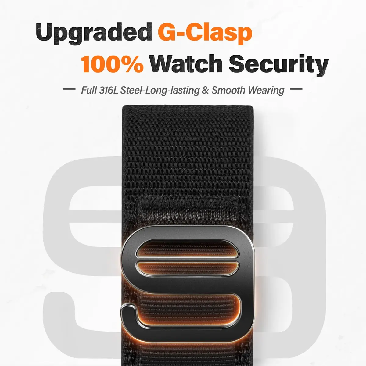 NotoCity Alpine Loop Nylon Watch Band Compatible with Garmin Fenix 8/7/6/5 Series 47mm, Quickfit 22mm Rugged Watch Bands for Epix Gen 2/Fenix 8 Pro/7 Pro/6 Pro/5 Plus/Forerunner 935/S62 (Black) - view 4