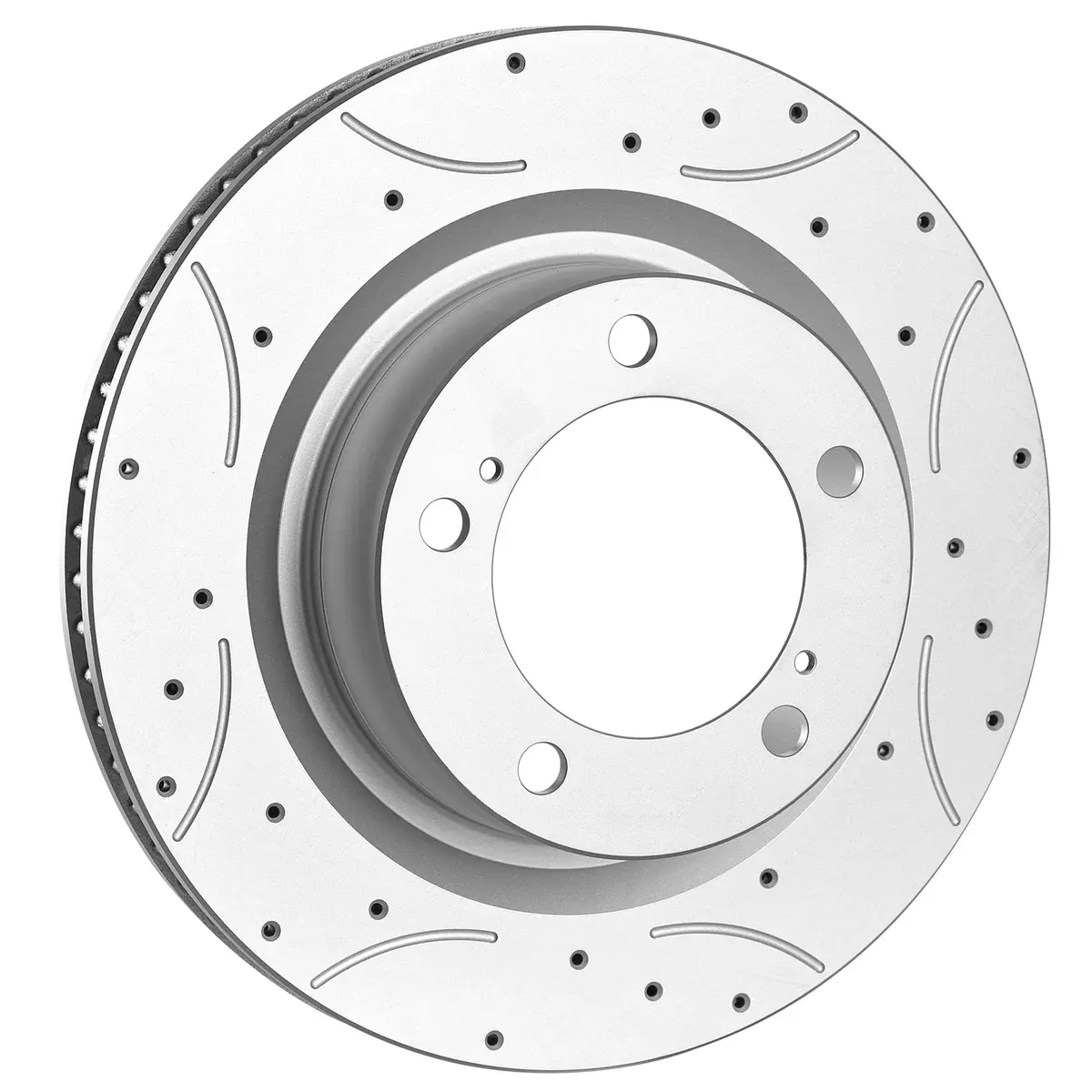 GARVEETECH Rear Brake Rotors, Disc Drilled & Slotted | Durable Cast Iron, OEM Fit for 2011-2020 Durango & Grand Cherokee - view 2
