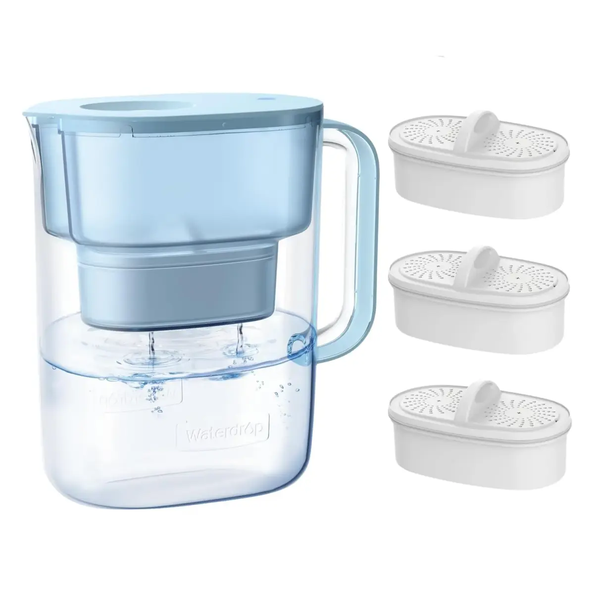 Waterdrop PT-07B Water Filter Pitcher 2.27 kg (10-Cup) with 3 Filters | NSF Certified for PFOA/PFOS Reduction - main product image