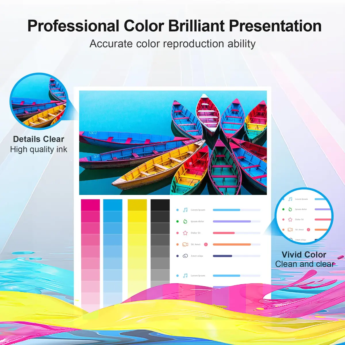 Adoccur Black Inkjet Printer Ink 275XL & 276XL | High Yield Compatible Cartridges for Canon PIXMA (2 Pack) - view 5