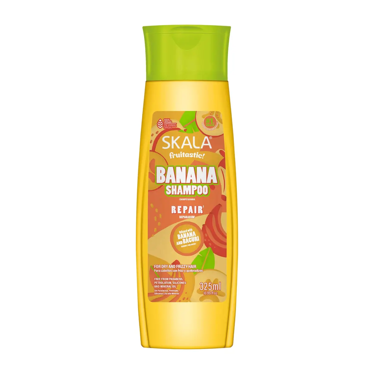 SKALA Fruitastic Banana Shampoo for Frizzy & Brittle Hair 10.99 Fl Oz | Gentle, Vegan, Paraben-Free - main product image