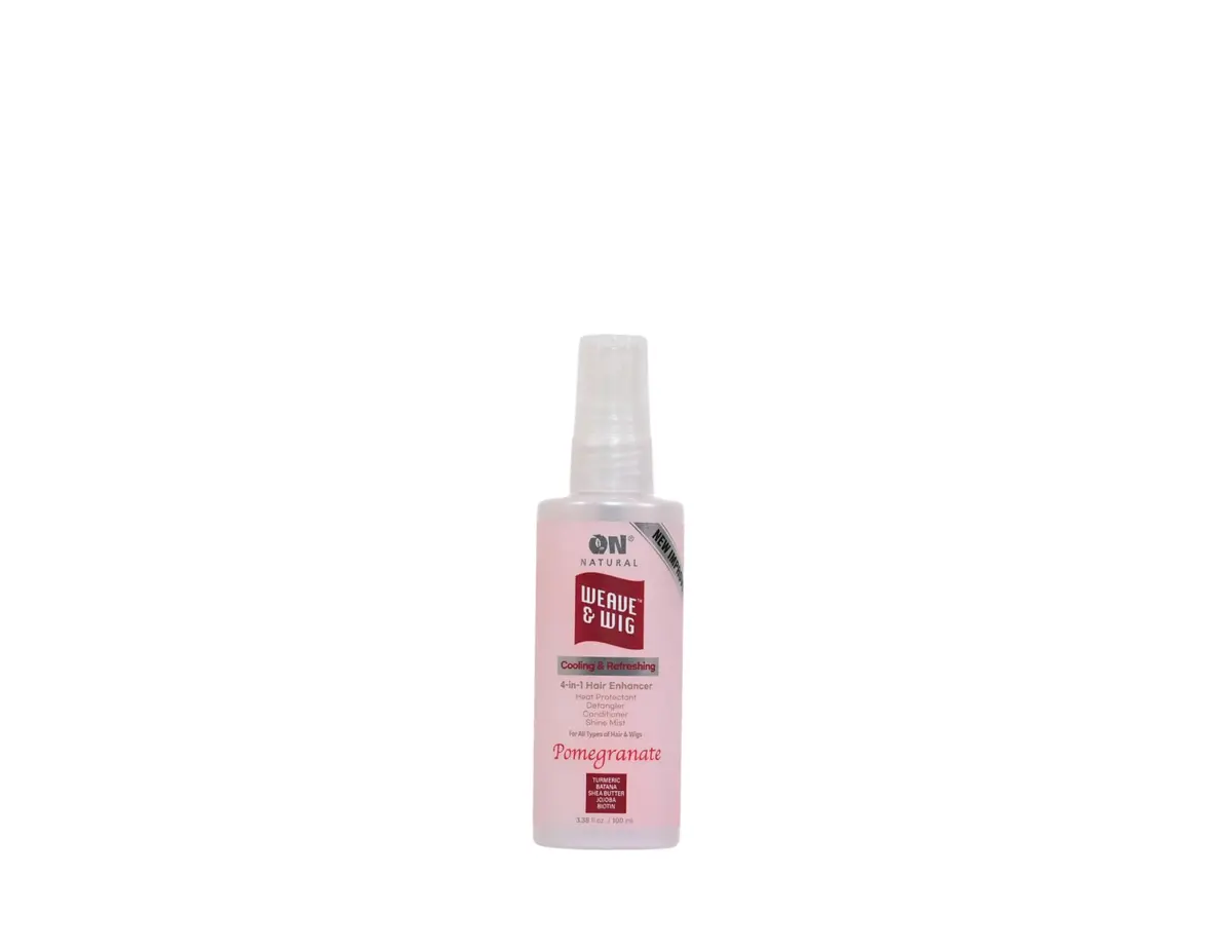 On Natural Weave & Wig 4-in-1 Hair Enhancer, Pomegranate, 3.4 OZ | Detangles, Hydrates & Adds Shine - main product image