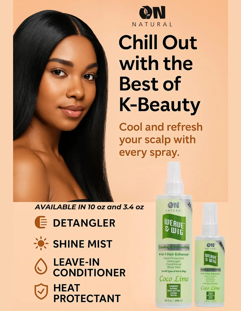 On Natural Weave & Wig 4-in-1 Hair Enhancer, Pomegranate, 3.4 OZ | Detangles, Hydrates & Adds Shine - view 5