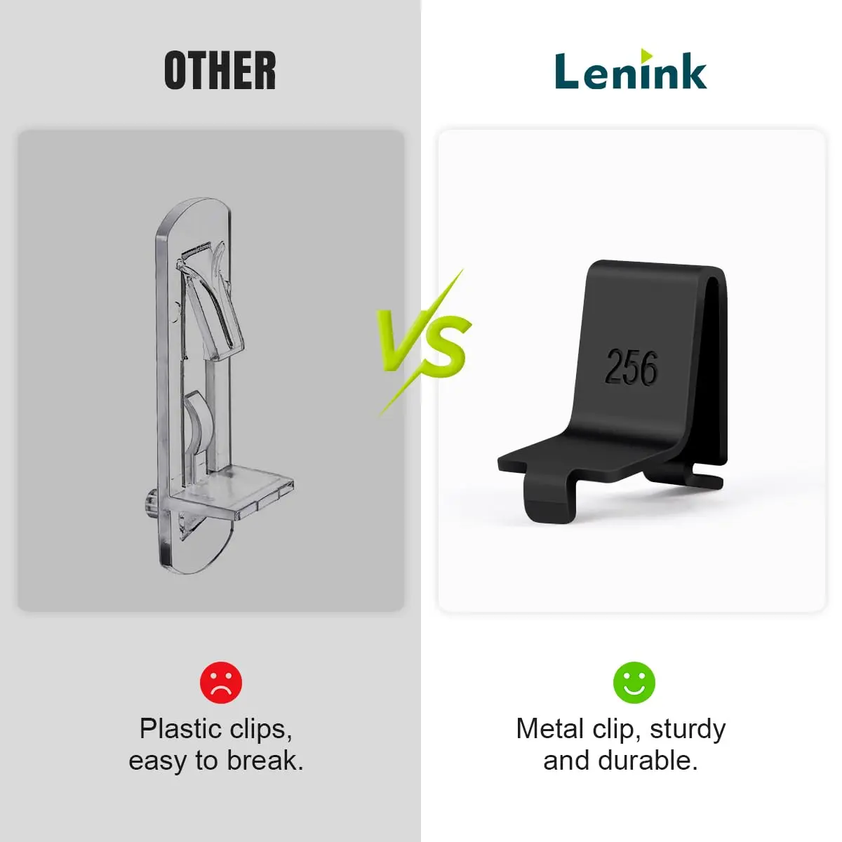Lenink Pilaster Shelf Clip 28 Pcs Black | Adjustable Support for Shelves - view 4