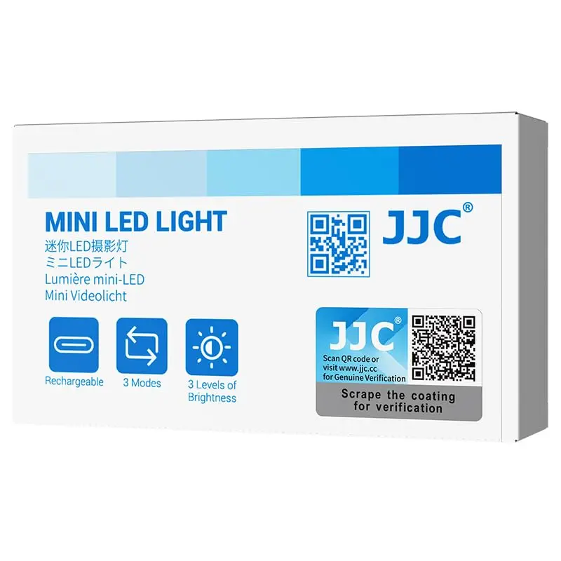 JJC Magnetic Mini LED Light for Camera & Vlog | 3 Color Modes, Rechargeable, Lightweight 15g - view 11