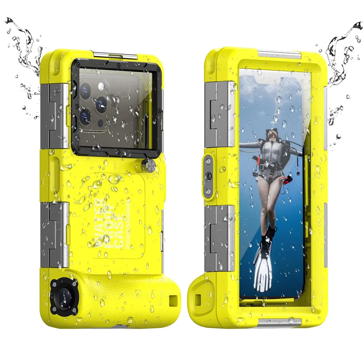 YNVYFI Underwater Snorkeling Diving Phone Case for Phone 17/16/15/14/13/12Pro Max/Galaxy S26/S25/S24/S23 | 50ft/15m Waterproof Dive Case - main product image