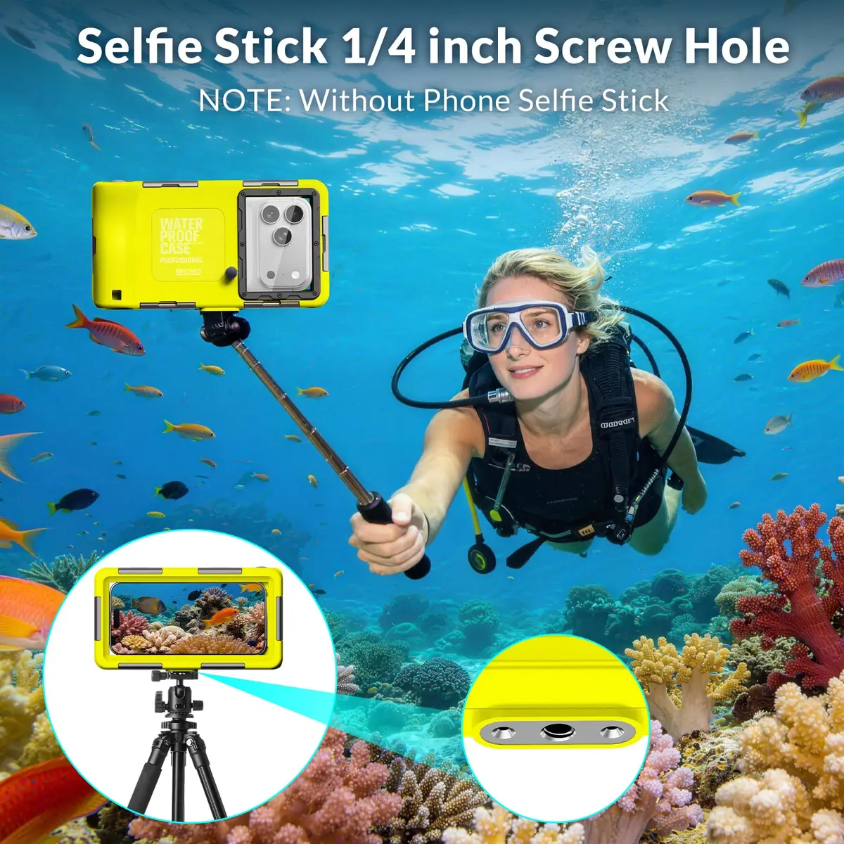 YNVYFI Underwater Snorkeling Diving Phone Case for Phone 17/16/15/14/13/12Pro Max/Galaxy S26/S25/S24/S23 | 50ft/15m Waterproof Dive Case - view 7