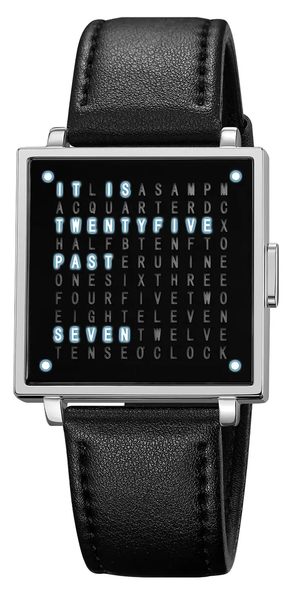 Gosasa Square Men's Luxury Watch with Leather Strap & Date Display | 36mm Case, 30M Water Resistant - main product image