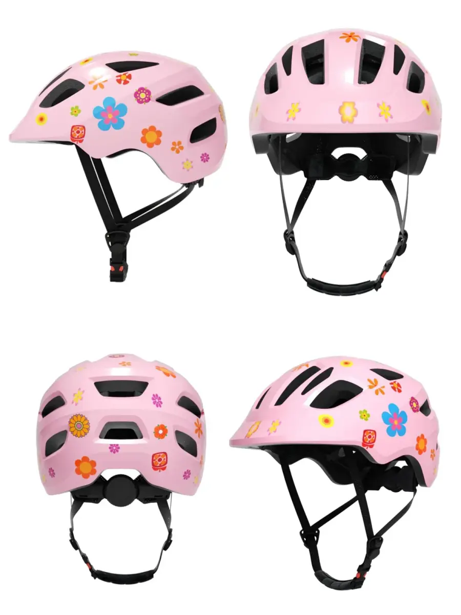 XJD Pink Flowers XX-Small Toddler & Baby Multi-Sport Helmet (44-48 cm) - view 2