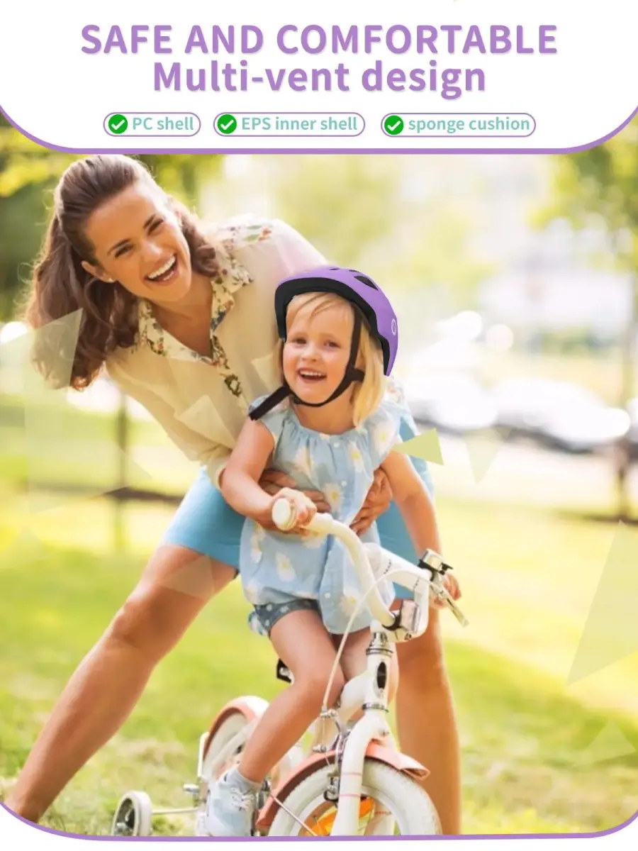 XJD Baby Toddler Helmet - Light Purple, XX-Small (44-48 cm) for Multi-Sport Cycling & Skateboarding - view 3