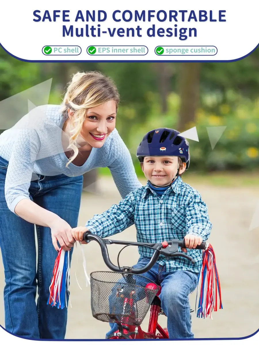 XJD Toddler Helmet Design Blue XX-Small 44-48 cm | Lightweight Multi-Sport Kids Bike Helmet with Adjustable Fit - view 3