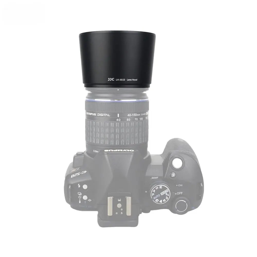 JJC Lens Hood for Olympus Zuiko ED 40-150mm, M.Zuiko ED 40-150mm & R Lens | Replaces LH-61D, Durable ABS, 58mm Filter Cap - view 5