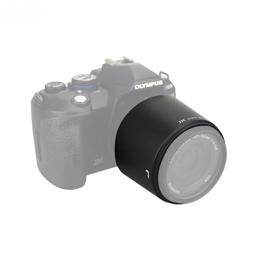 JJC Lens Hood for Olympus Zuiko ED 40-150mm, M.Zuiko ED 40-150mm & R Lens | Replaces LH-61D, Durable ABS, 58mm Filter Cap - view 6