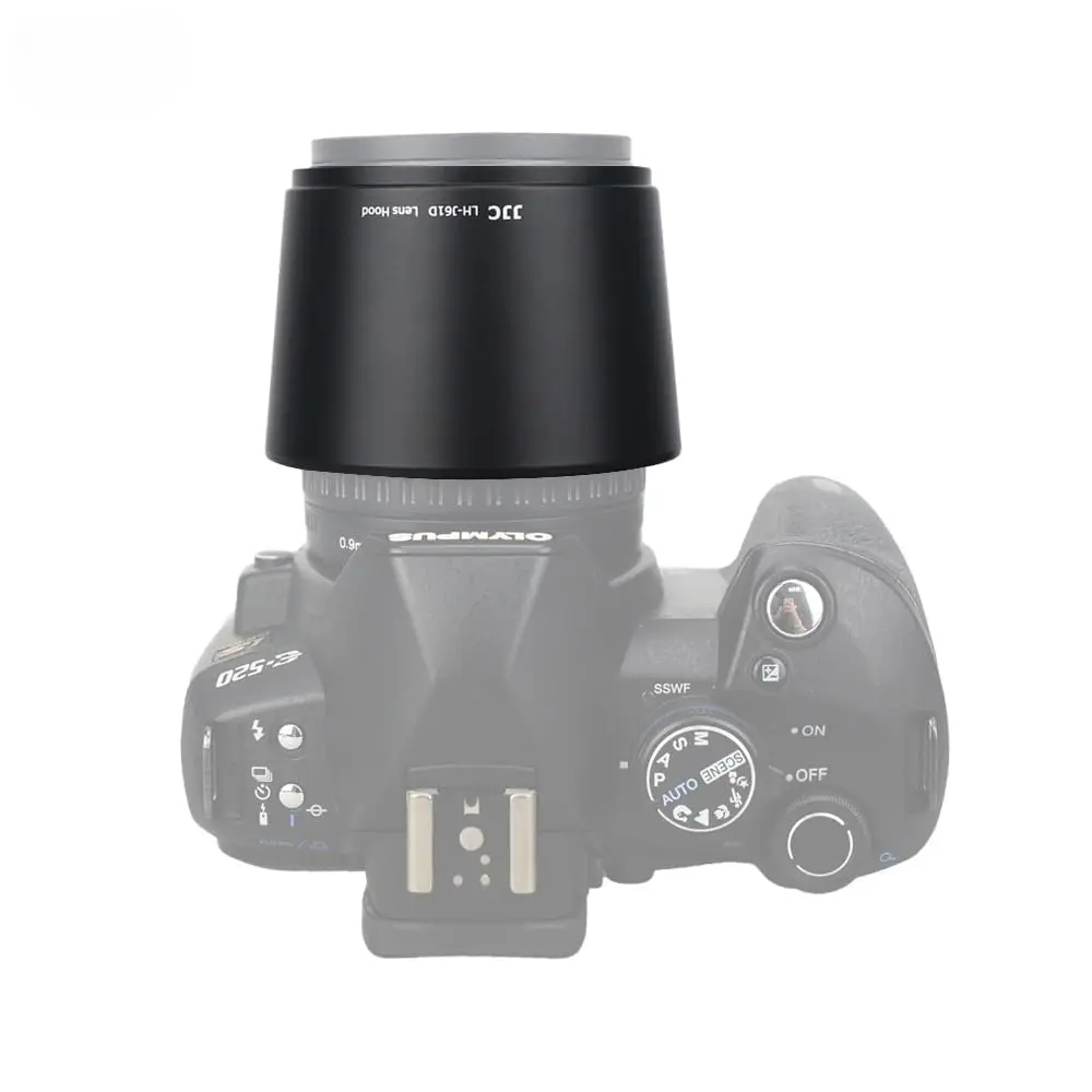 JJC Lens Hood for Olympus Zuiko ED 40-150mm, M.Zuiko ED 40-150mm & R Lens | Replaces LH-61D, Durable ABS, 58mm Filter Cap - view 7