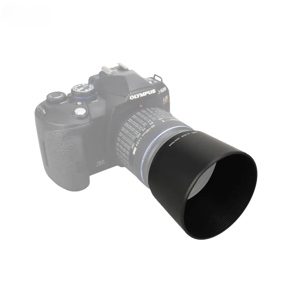 JJC Lens Hood for Olympus Zuiko ED 40-150mm, M.Zuiko ED 40-150mm & R Lens | Replaces LH-61D, Durable ABS, 58mm Filter Cap - view 4
