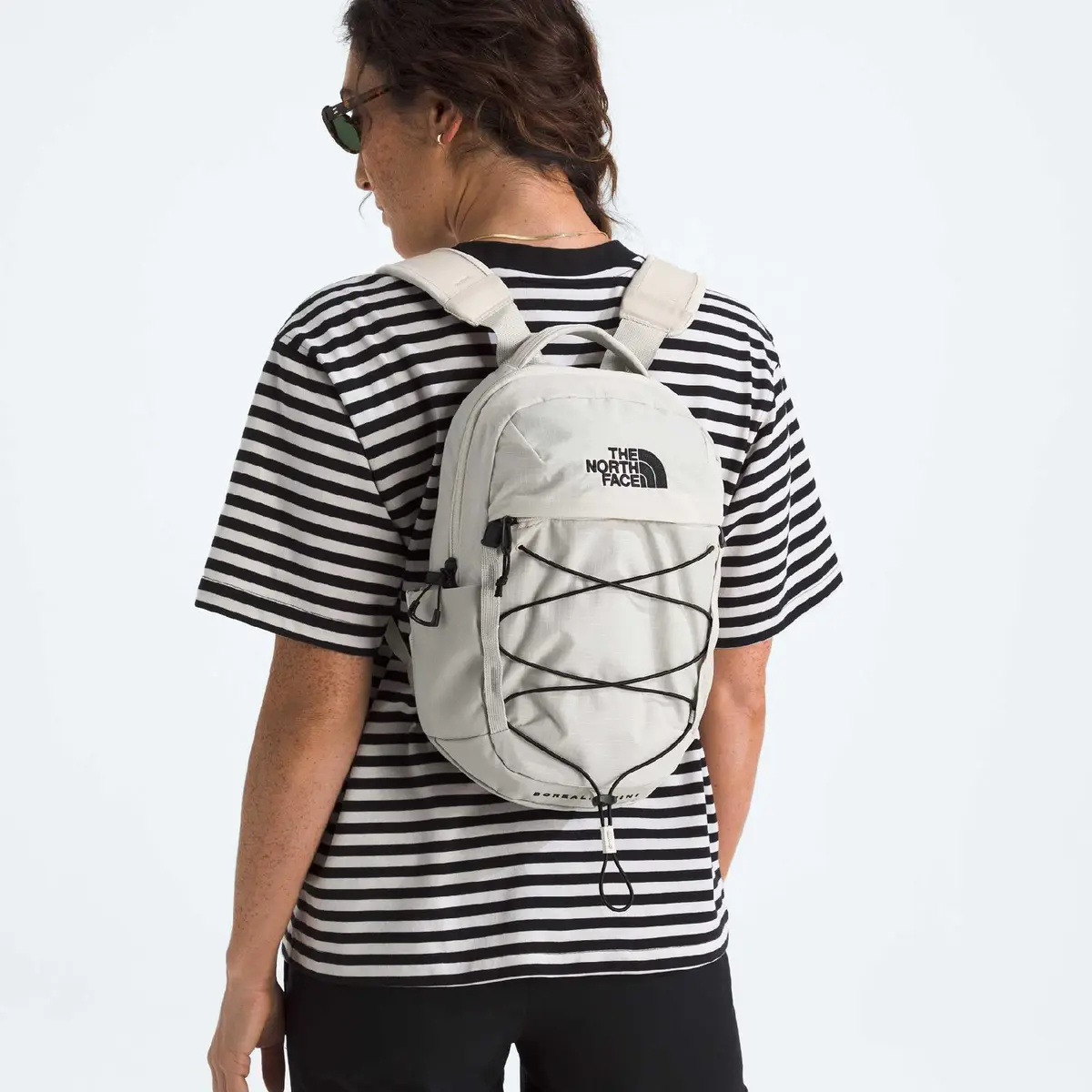 The North Face Borealis Mini Backpack, White Dune/TNF Black | Iconic 10L City & Travel Bag - view 5