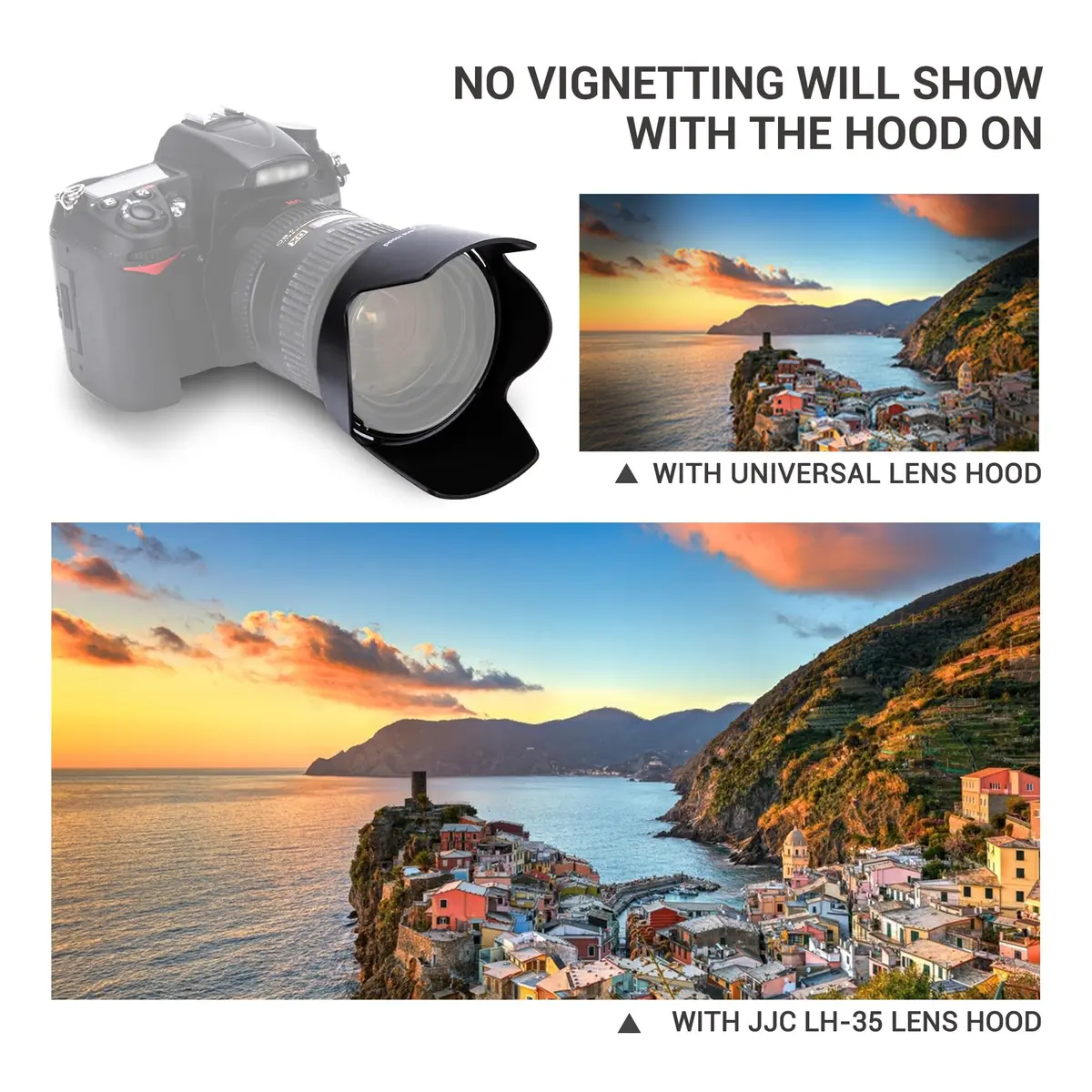 JJC HB-35 Lens Hood Reversible Lens Shade Cover for Nikon NIKKOR AF-S DX 18-200mm f/3.5-5.6G ED VR II | Protects & Reduces Stray Light - view 3
