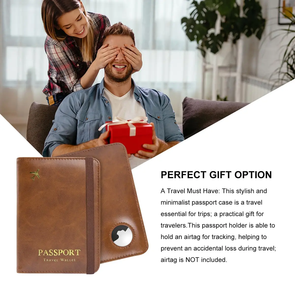 ILIYAH Passport Cover Travel Wallet RFID Blocking Waterproof Brown | Unisex Travel Accessory - view 8