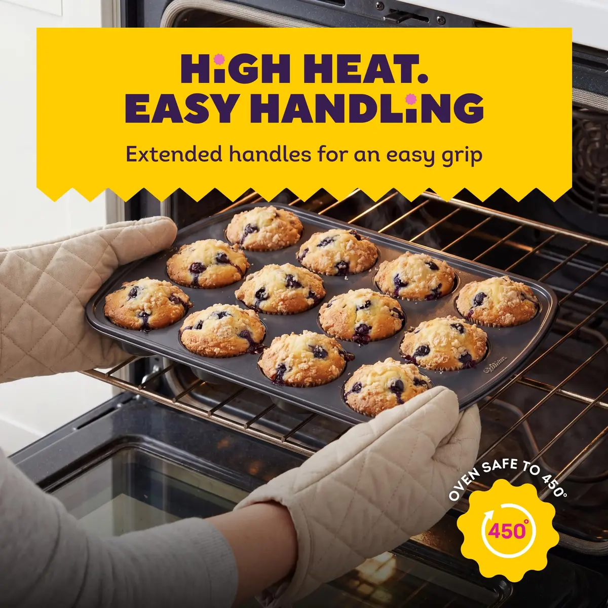 Wilton Muffin Pan 12-Cup Non-Stick Baking Pan for Muffins & Cupcakes | Even Heat & PFAS-Free (70-120c) - view 8
