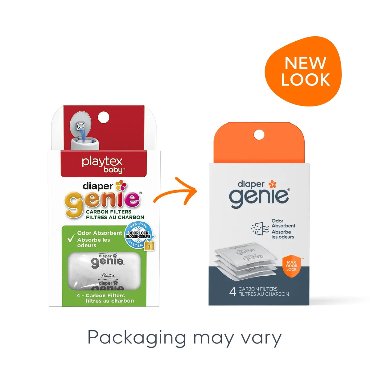 Diaper Genie Carbon Filter 48 Count (Pack of 12) | Odor Eliminator for Diaper Pails - view 2