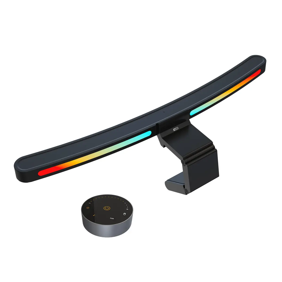 ONWAY Curved Monitor Light Bar with RGB Backlight, Wireless Remote Control, 17.91 inch (45.5 cm) | Eye-Care Lamp for Gaming & Office - main product image