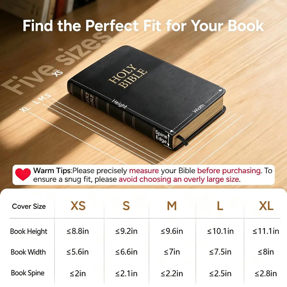 BellaHold Adjustable Bible Cover Case for Women M (9.6" H x 7" W x 2.2" Spine) | Waterproof Quilted Pink Fabric with 75 Bible Tabs - view 2