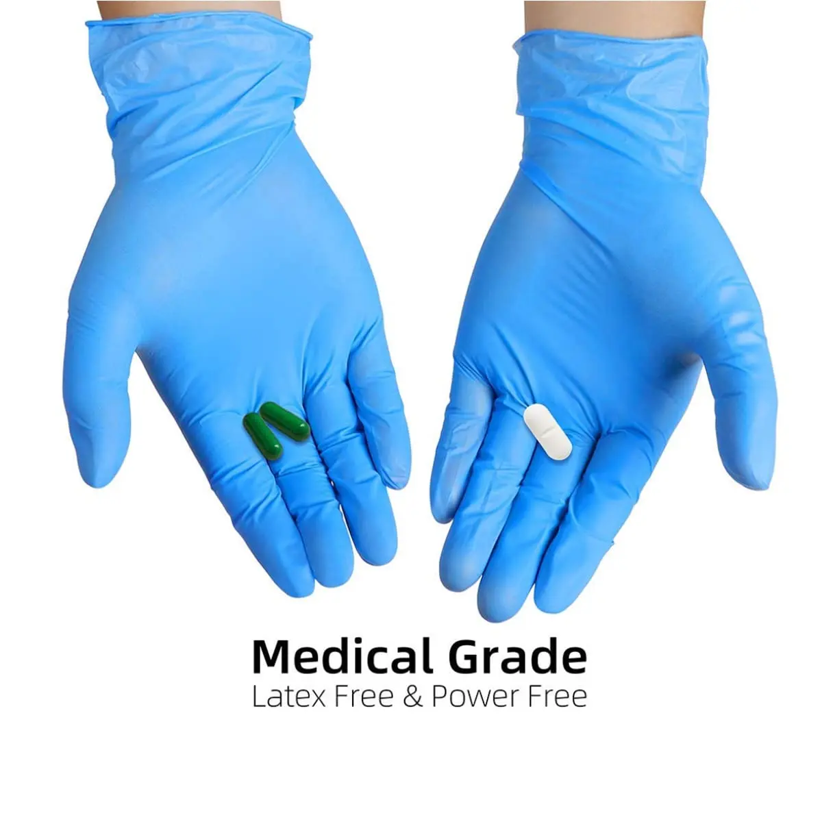 Intco Vinyl Gloves Medium | Powder-Free, Latex-Free Exam Gloves for Medical & Food Use - view 2