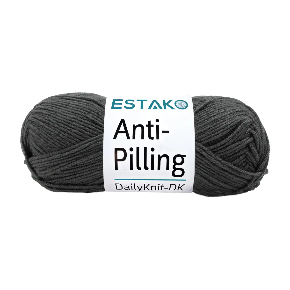 Estako DailyKnit-DK Anti-Pilling Acrylic Yarn 100g | Baby DK Weight, Dark Grey, Soft & Durable - main product image