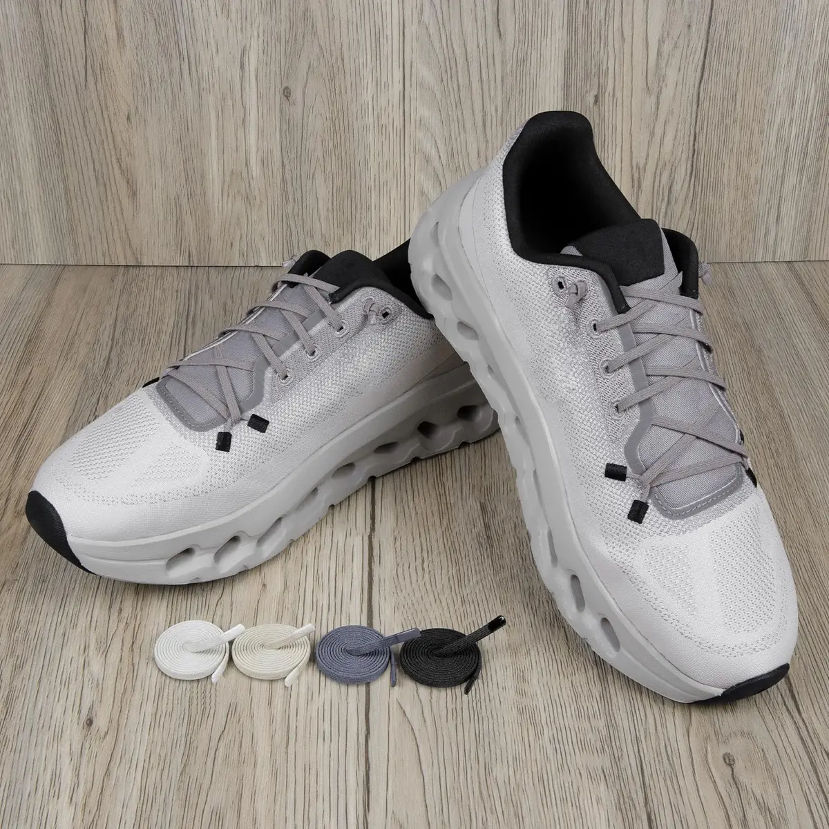Endoto Dark Gray 22 Inch (55.88 cm) Replacement Shoelaces for ON Cloudtilt Shoes | Silicone-Sealed Ends for Durability - view 5