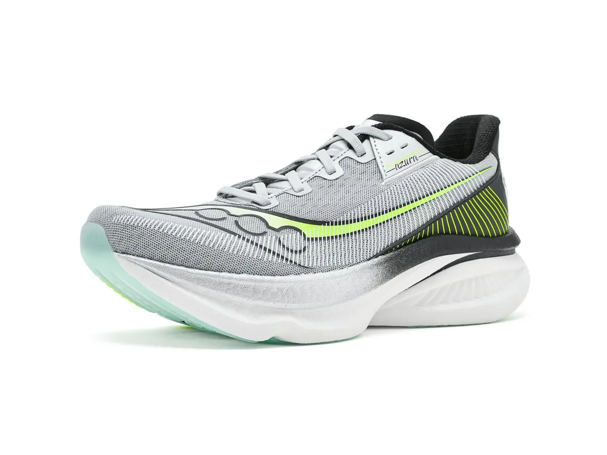Saucony Endorphin Azura Running Shoe, Silver/Black, US 9 | High-Performance Daily Trainer with Responsive Foam - main product image