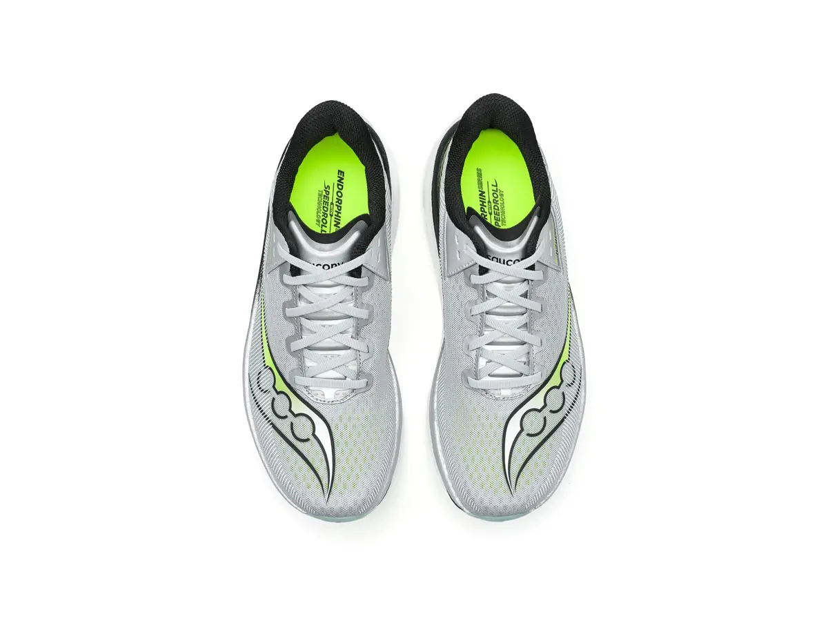 Saucony Endorphin Azura Running Shoe, Silver/Black, US 9 | High-Performance Daily Trainer with Responsive Foam - view 2