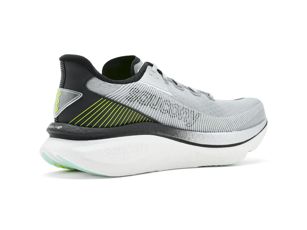Saucony Endorphin Azura Running Shoe, Silver/Black, US 9 | High-Performance Daily Trainer with Responsive Foam - view 3
