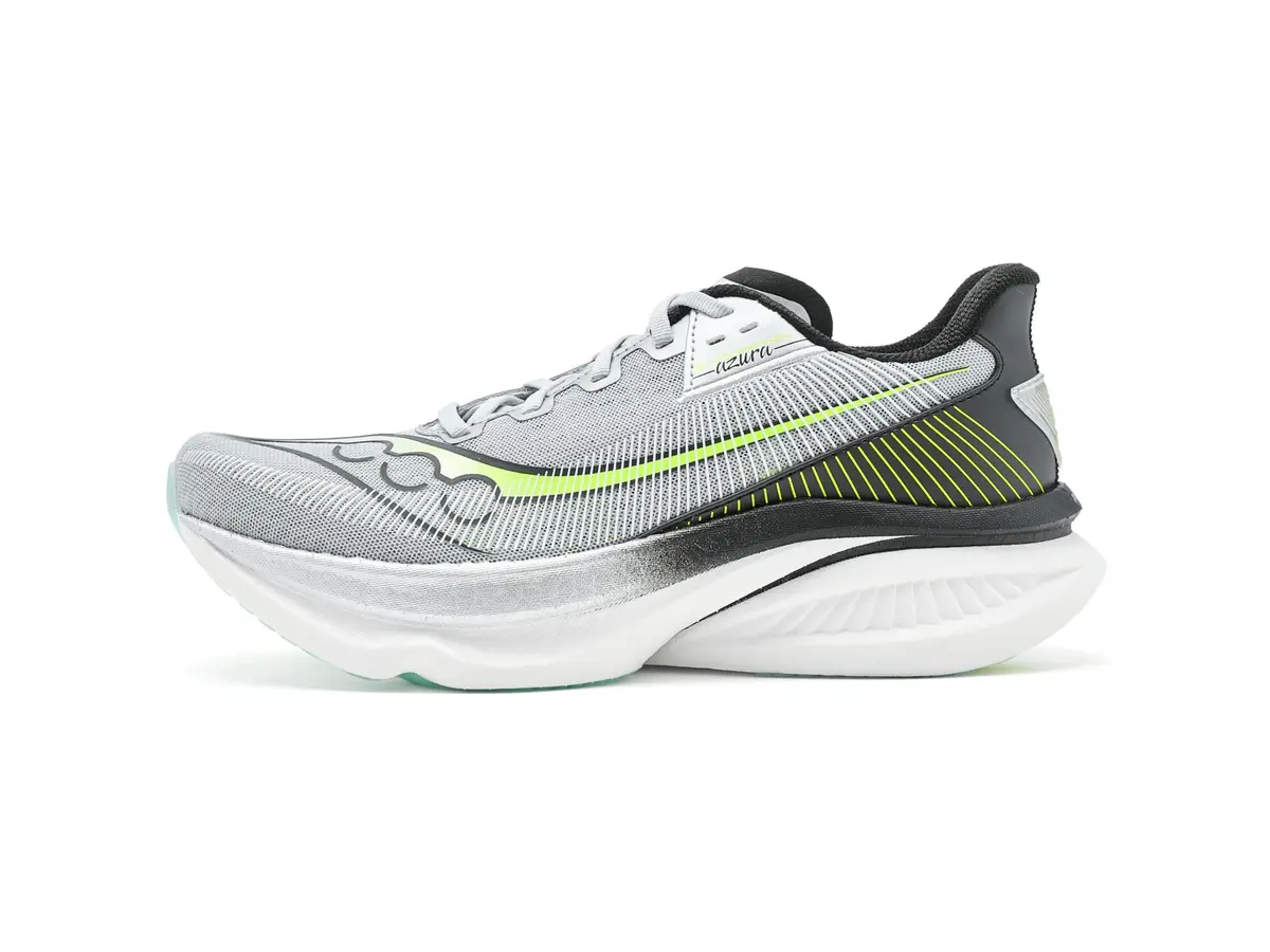Saucony Endorphin Azura Running Shoe, Silver/Black, US 9 | High-Performance Daily Trainer with Responsive Foam - view 4